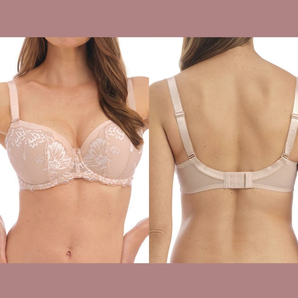 NEW Fantasie [ 30G US] Aubree Underwire Padded Half Cup Bra in Beige #T2077